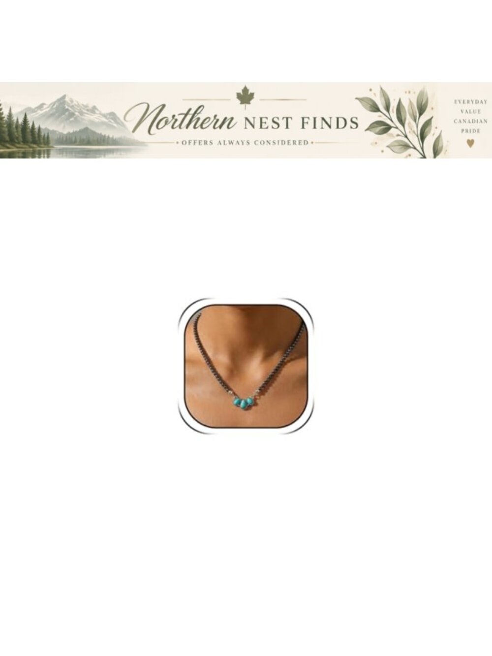 Turquoise Navajo Pearl Layered Western Necklace Boho Cowgirl Jewelry
